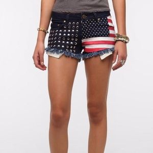 Reverse Urban Outfitters American Flag Shorts